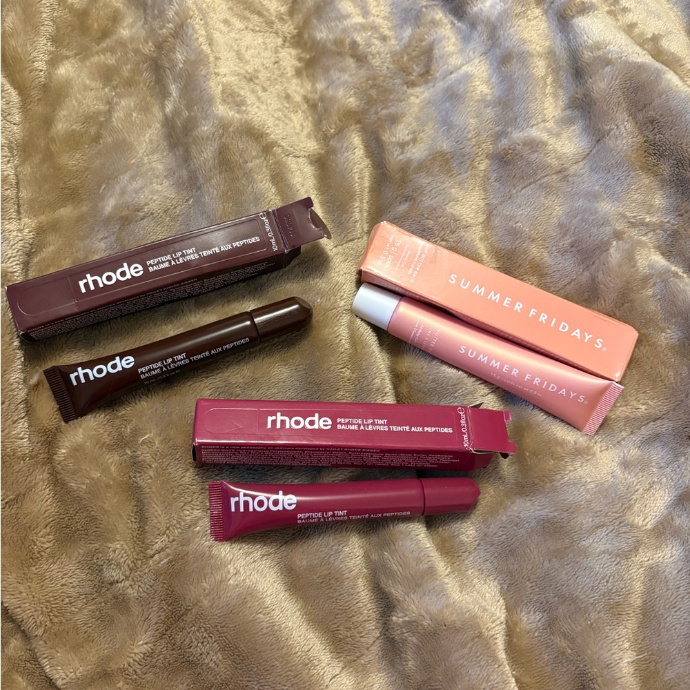 Summer Fridays Pink and Brown Lip Balm and Gloss